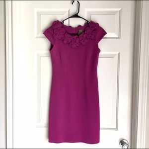 Taylor Purple Floral Collar Shift Dress - Sz 2